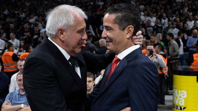 Željko Obradović i Janis Sferopulos (© Star sport)