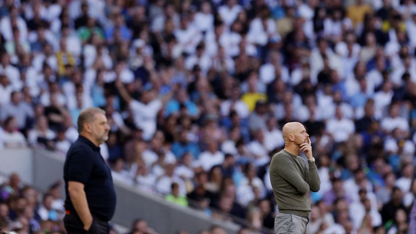 Angelos Postekoglu i Erik ten Hag (©Reuters)