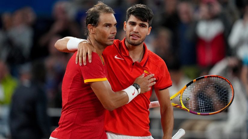 Rafael Nadal i Karlos Alkaras (© Reuters)