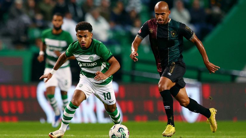 Markus Edvards (Sporting) i Leo Kordeiro (E. Amadora)