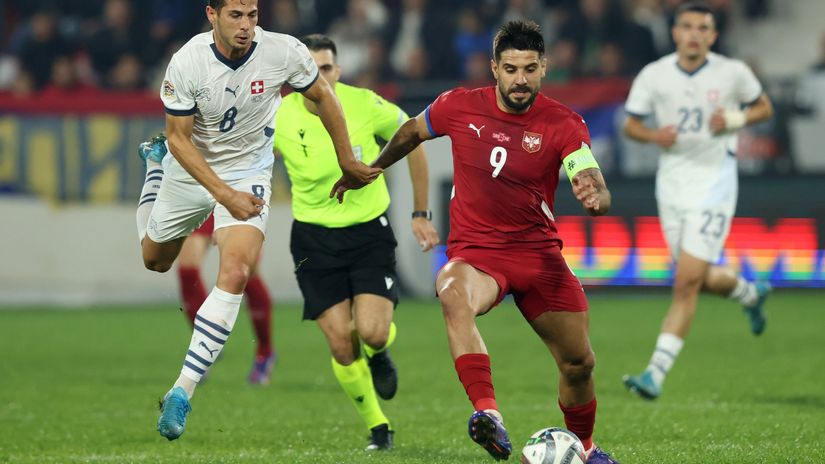 Remo Frojler (Švajcarska) i Aleksandar Mitrović (Srbija)