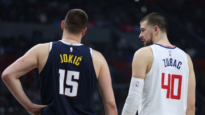 Nikola Jokić i Ivica Zubac (AFP)