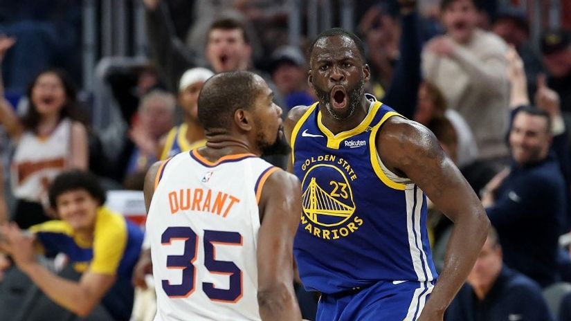 Kevin Durant i Drejmond Grin (AFP)