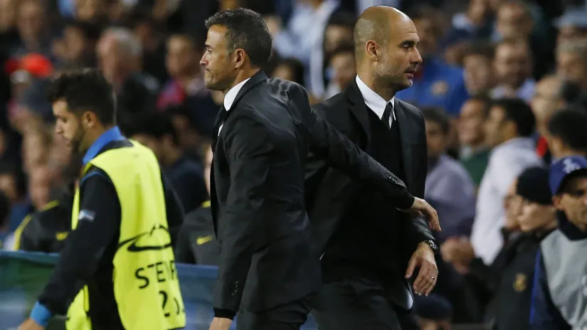 Luis Enrike i Pep Gvardiola (©Reuters)