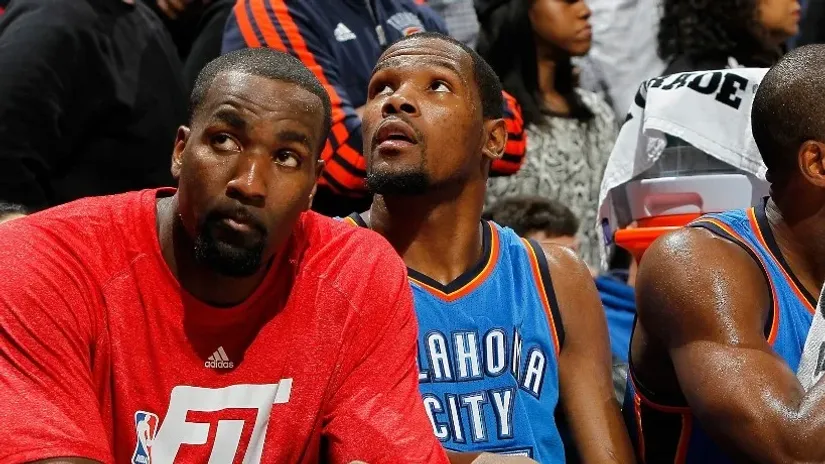 Kendrik Perkins i Kevin Durant (AFP)