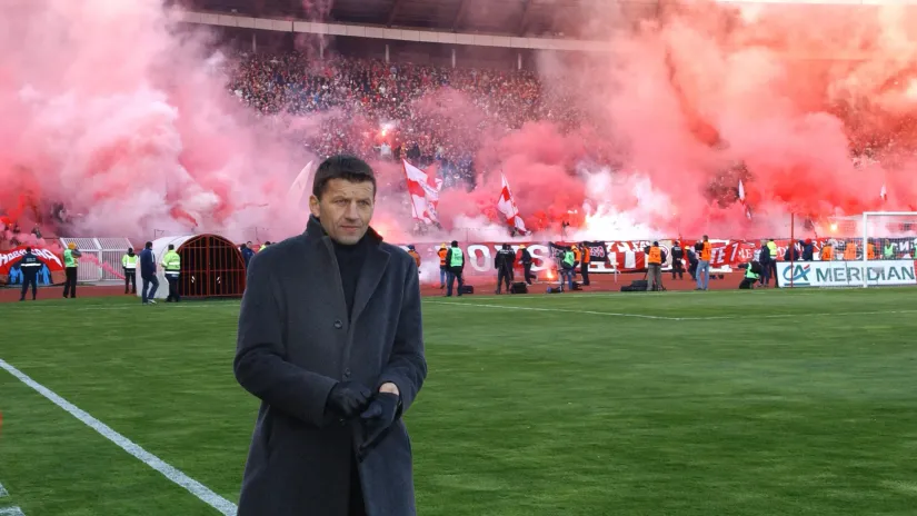 Miroslav Đukić pred 128. derbi u kome je predvodio Partizan do pobede 4:2 (MN Press)