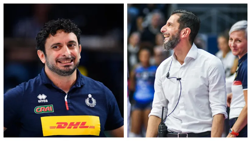 Davide Macanti i Đulio Ćezare Bregoli (©CEV, Lega volley femminile)