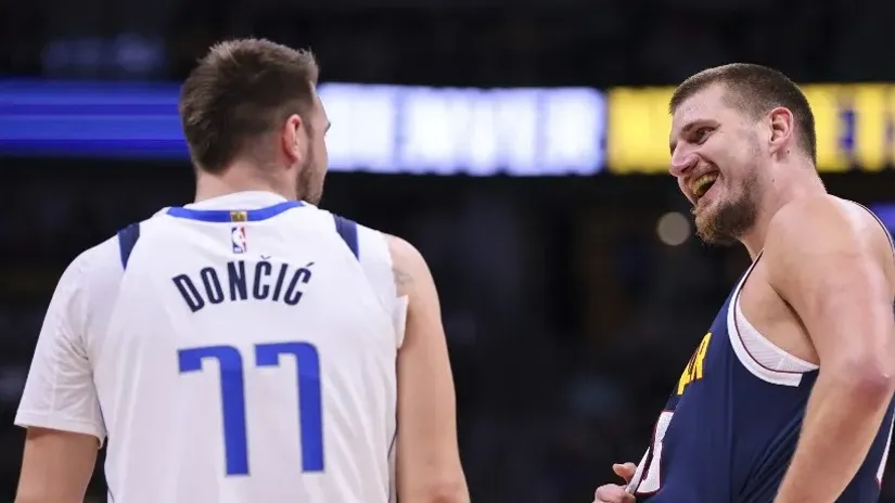 Luka Dončić i Nikola Jokić (AFP)