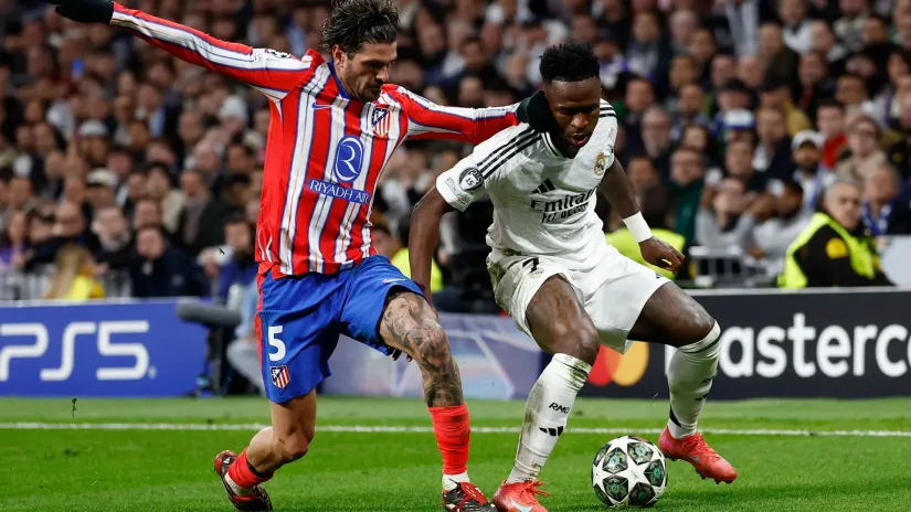 Rodrigo de Pol (Atletiko Madrid) i Vinisijus Žunior (Real Madrid)