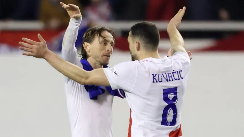 Luka Modrić i Mateo Kovačić (©Reuters)