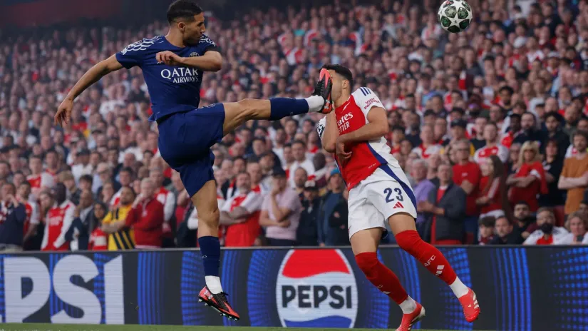Ašraf Hakimi (PSŽ) i Mikel Merino (Arsenal)