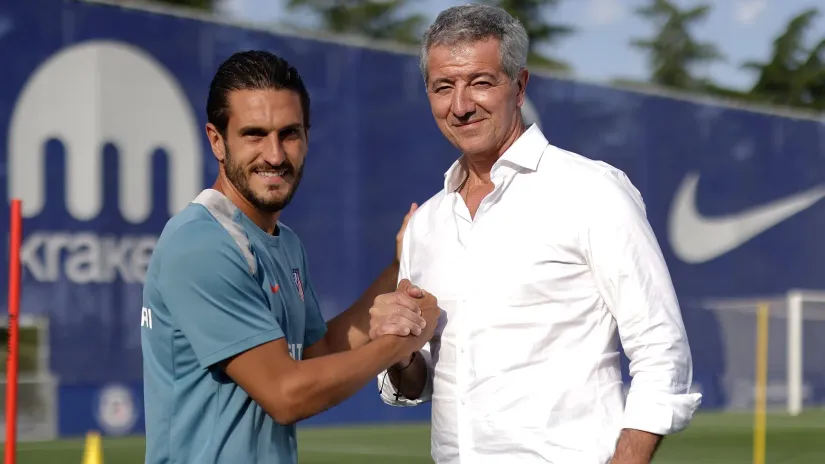 Koke i vlasnik kluba Migel Anhel Hil (©Atletico de Madrid/X)