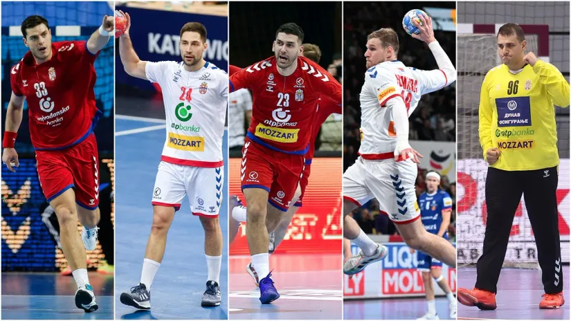 Mijajlo Marsenić, Lazar Kukić, Predrag Vejin, Dragan Pešmalbek i Dejan Milosavljev (©Starsport, ©MN Press, ©Reuters)