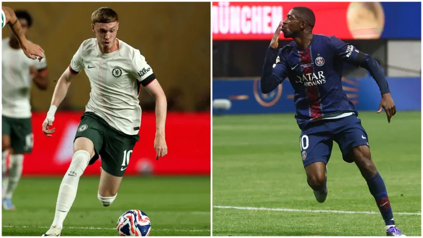 Kol Palmer i Usman Dembele (©Reuters)