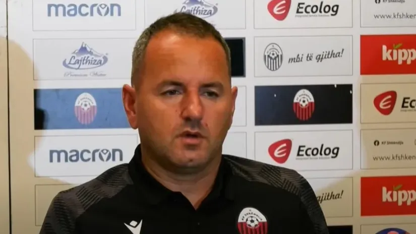 Jeton Bećiri, trener Škendije (©YouTube)