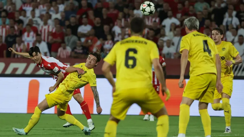 Detalj sa prošlogodišnjeg susreta Zvezda - Bode (Star sport)