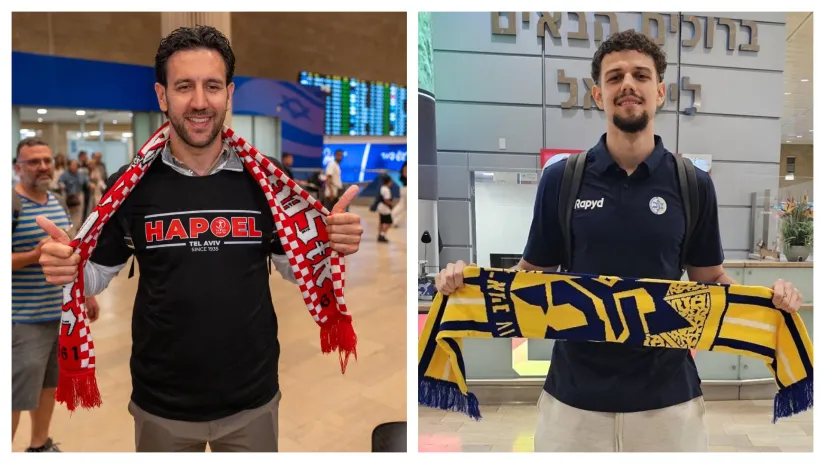 Vasilije Micić i Uroš Trifunović (Foto: KK Hapoel/Tviter - KK Makabi/Tviter)