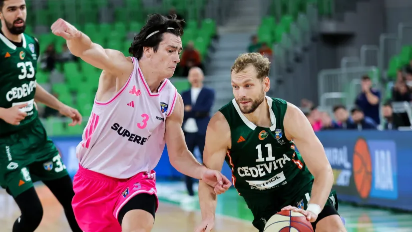 Asim Đulović i Jaka Blažič (Foto: ABA liga/Filip Barbalić)
