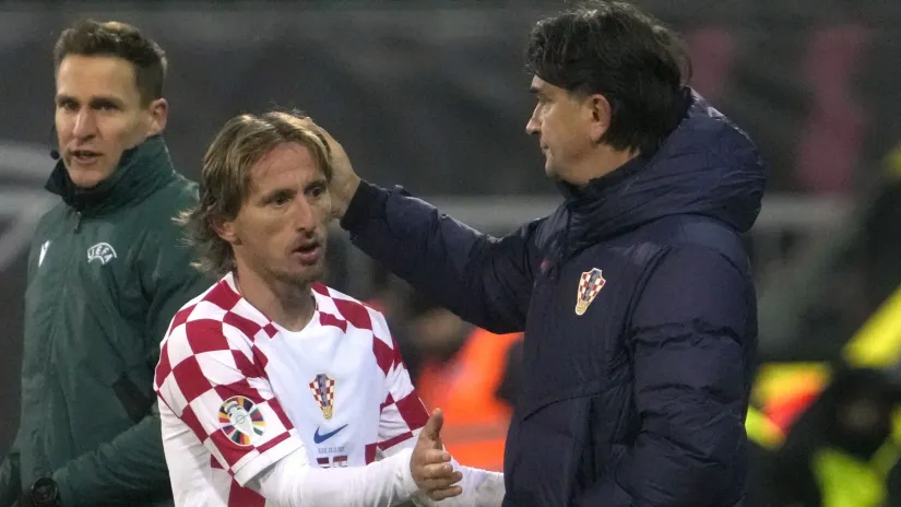 Luka Modrić i Zlatko Dalić (©Reuters)