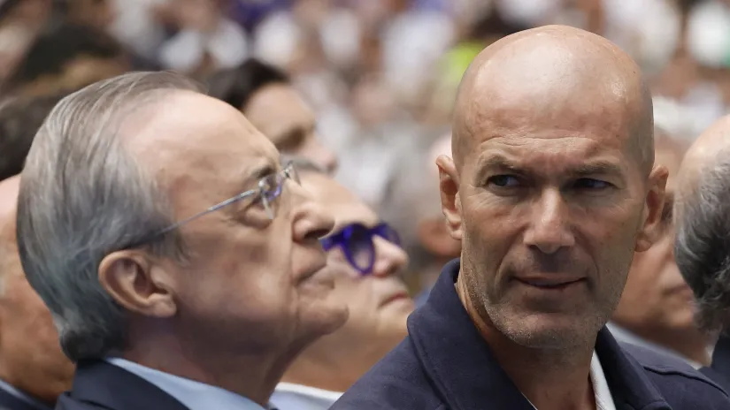 Zinedin Zidan i Florentino Perez/©Reuters