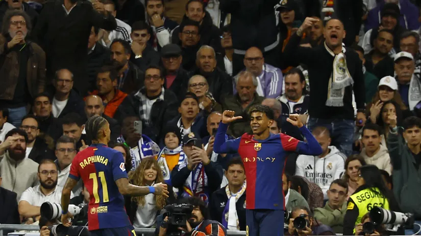 Lamin Jamal provocira navijače Real Madrida (©Reuters)