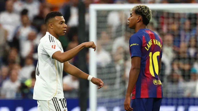 Kilijan Embape i Lamin Jamal (©Reuters)