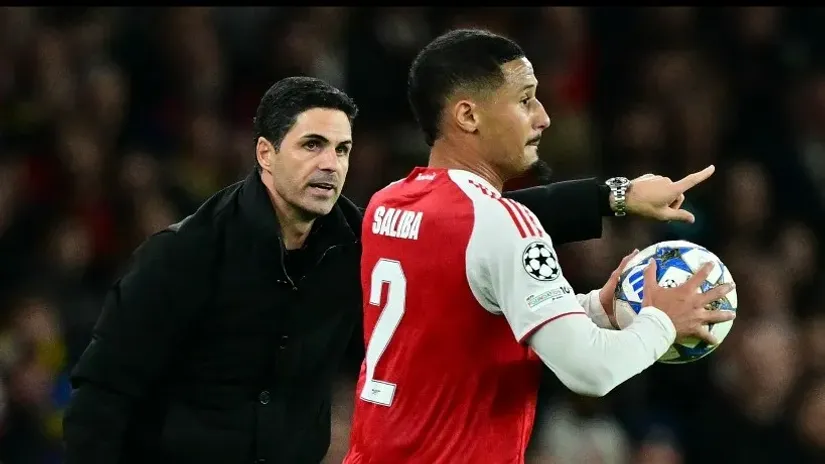 Mikel Arteta i Vilijam Saliba
