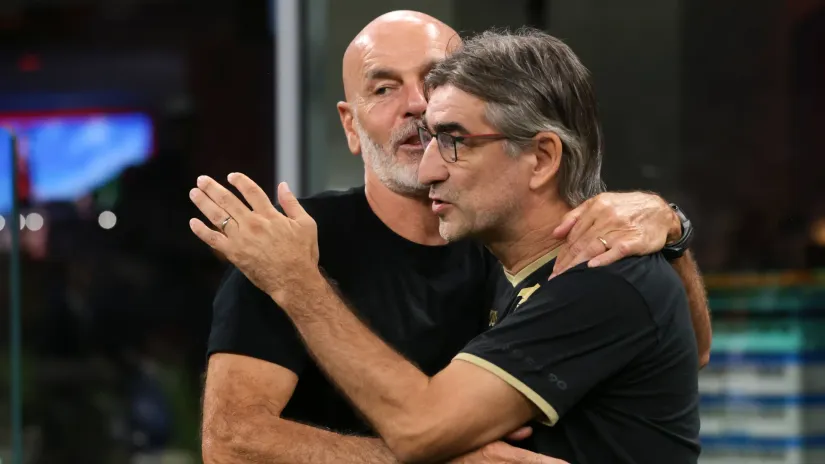 Ivan Jurić i Stefano Pioli (Jonathan Moscrop Sportimage/Guliver)