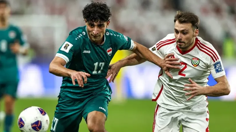 Brazilac Kajo Kanedo u dresu UAE protiv Iraka (©AFP)