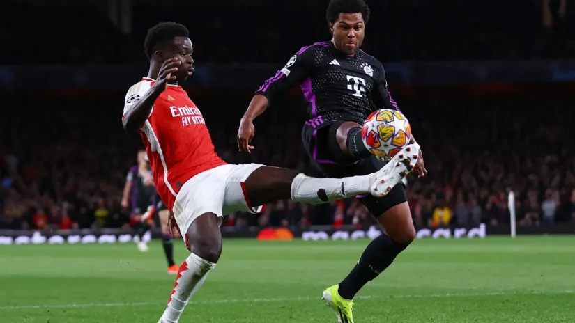 Bukajo Saka (Arsenal) i Serž Gnabri (Bajern)