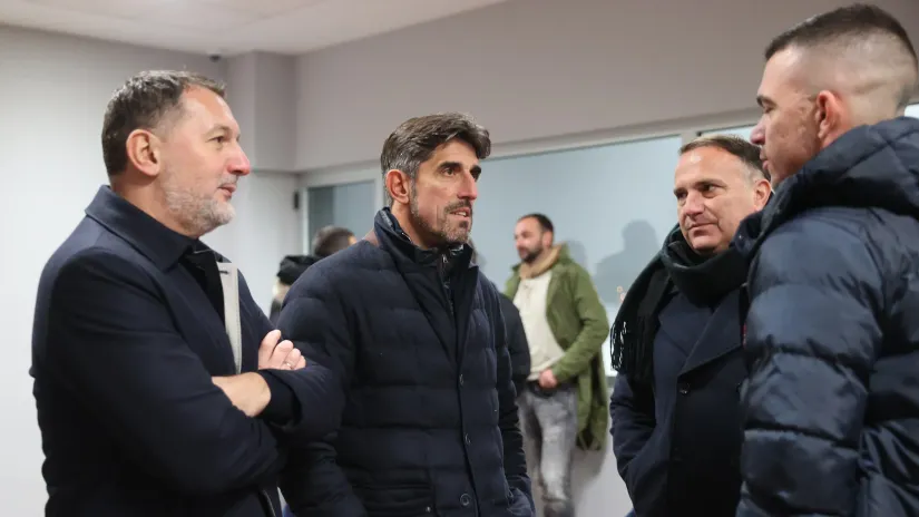 Veljko Paunović u petak na Banovom brdu (©MN Press)