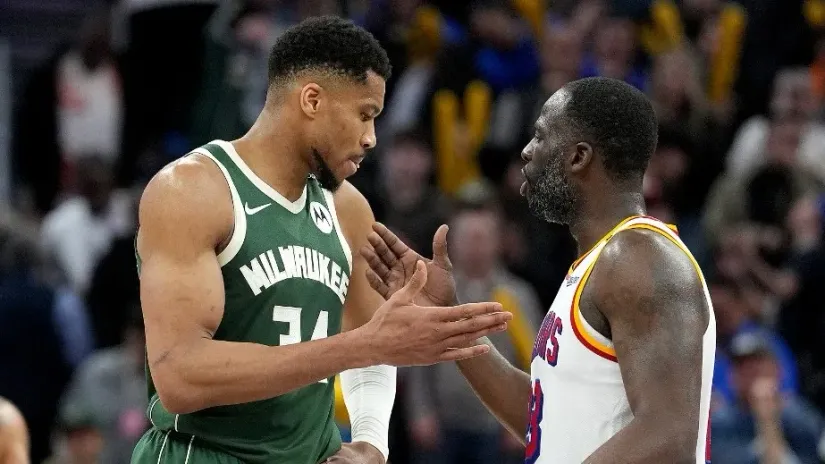 Drejmond Grin i Janis Adetokunbo (AFP)