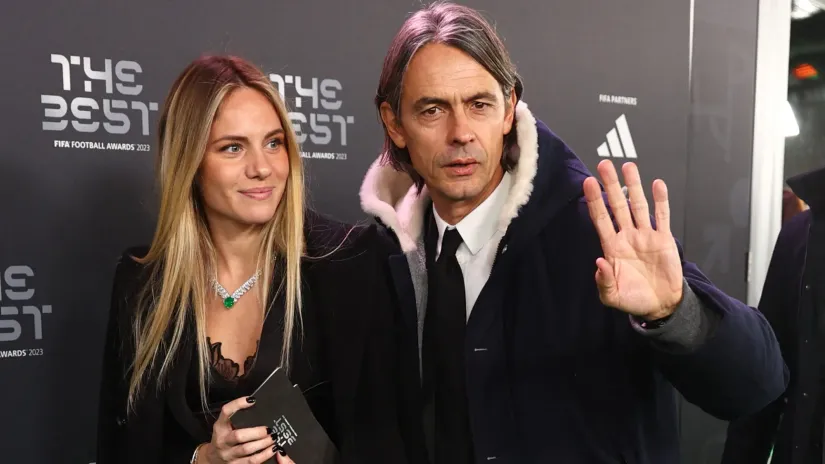 Pipo Inzagi sa izabranicom srca Anđelom Robusti (©Reuters)