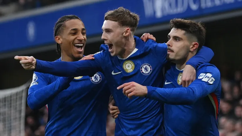 Žoao Pedro, Kol Palmer, Pedro Neto (©Reuters)