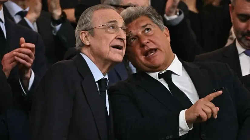 Florentino Peres i Đoan Laporta (©AFP)