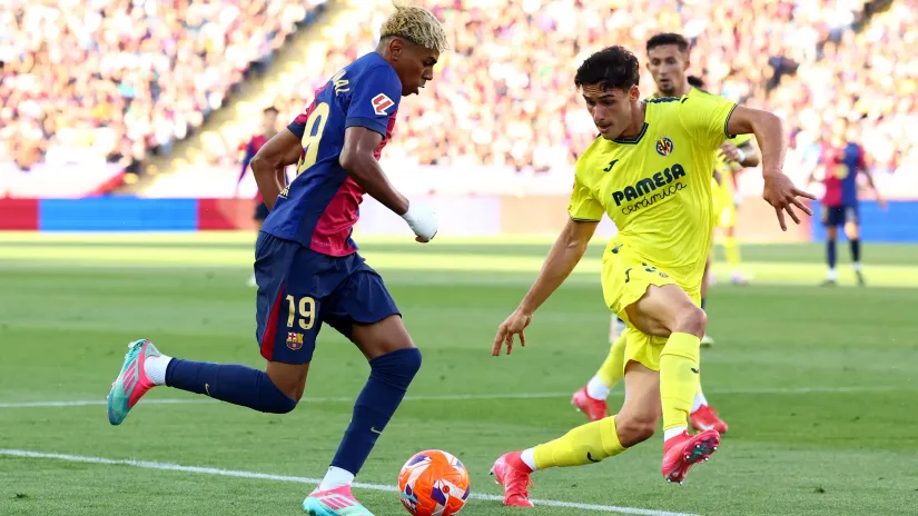 Detalj sa prošlog susreta Barselone i Viljareala (©Reuters)