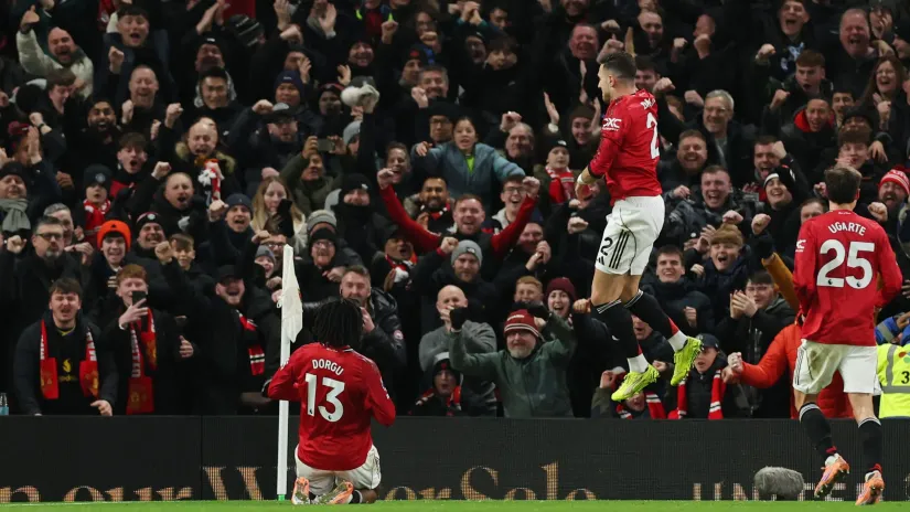 Slavlje fudbalera Junajteda (©Reuters)