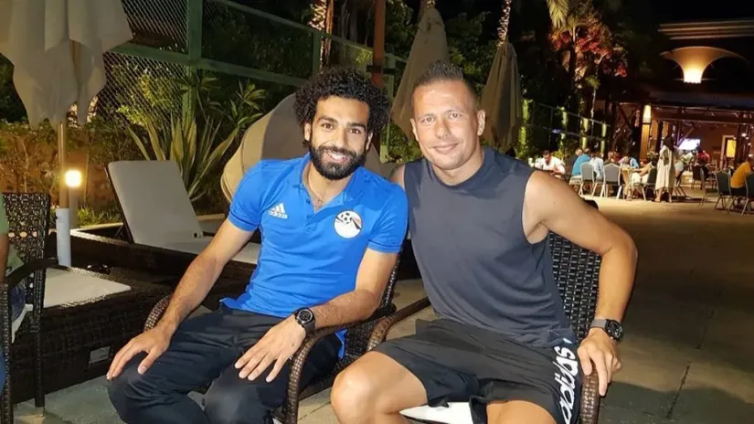 Nikola Komazec i Mo Salah (@lična arhiva)