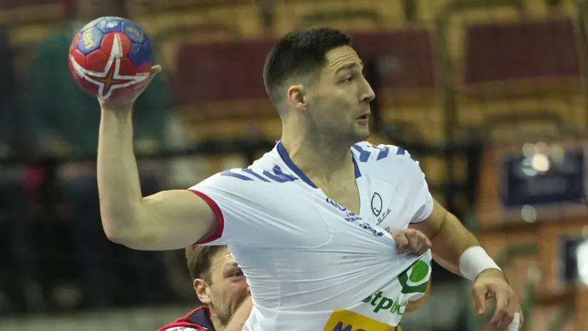 Lazar Kukić (©Guliver AP Photo/Piotr Hawalej) Poland Handball World Championship)