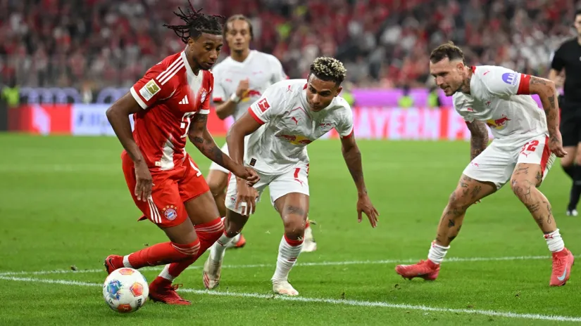 Detalj sa prošlog susreta Bajerna i RB Lajpciga (©Reuters)