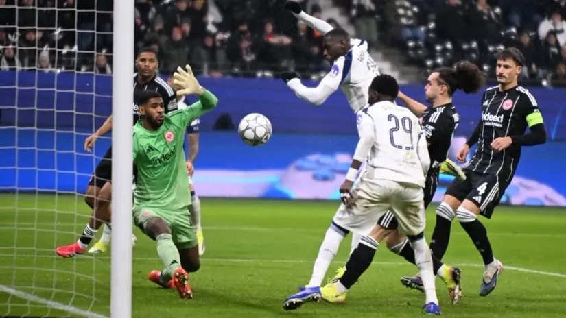 Kolo Muani na meču u Frankfurtu (@AFP)