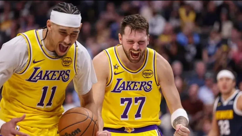 Džekson Hejs i Luka Dončić (Foto: AFP)