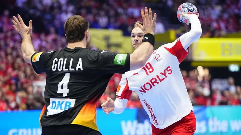 Matijas Gidsel i Johanes Gola (©AFP)