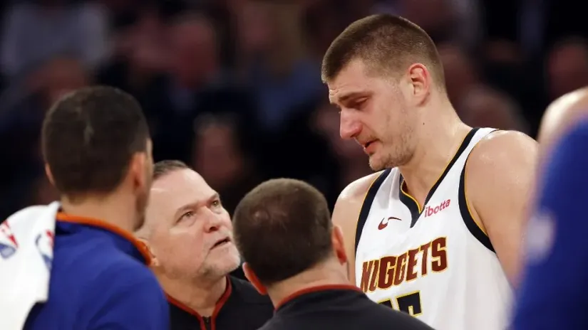 Majk Meloun i Nikola Jokić (©AFP)