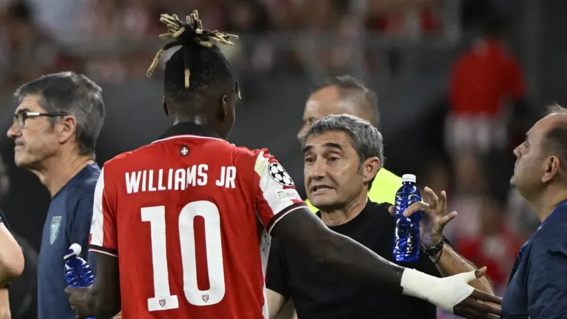 Niko Vilijams i Ernesto Valverde (©AFP)