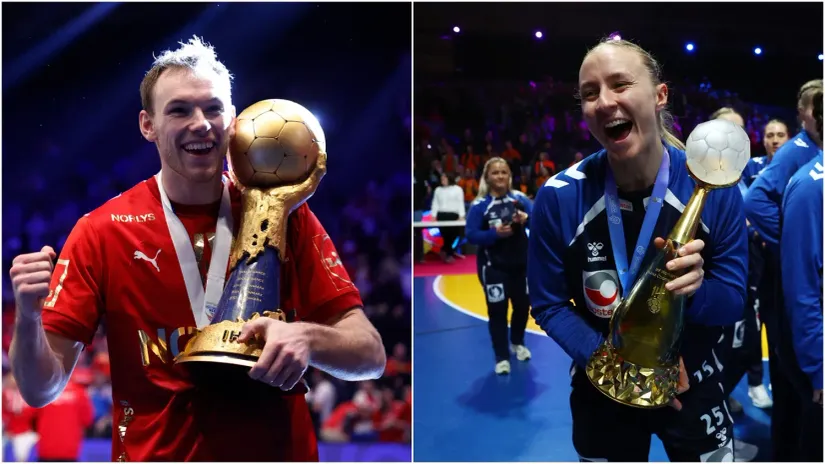 Matijas Gidsel i Heni Rejstad (©Reuters)