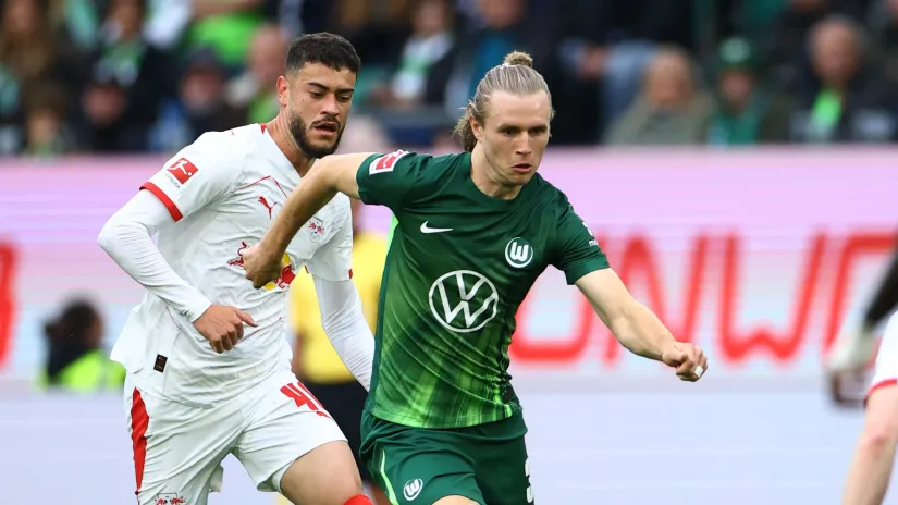 Patrik Vimer protiv RB Lajpciga (©Reuters)