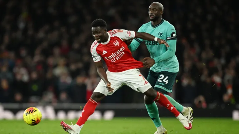 Detalj sa prvog ovosezonskom meča Arsenala i Vulverhemptona (©Reuters)