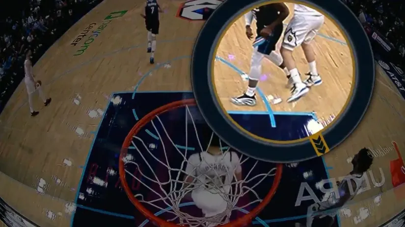 Detalj kada Dort udara Jokića (©Printscreen)