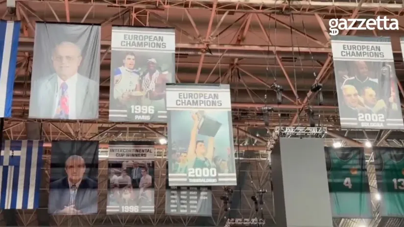 Detalj iz OAKA Arene (©Printscreen/Gazzetta.gr)